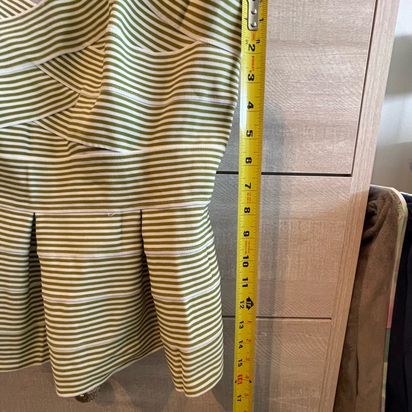 Cute Green and White Striped Peplum Top from Anthropologie / HD in Paris - Picture 9 of 15